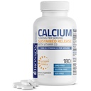 Bronson Calcium 1200 MG Per Serving Sustained Release med vitamin D3 1000 IE Vitamin D3 Per Serving Non-GMO, 180 tabletter