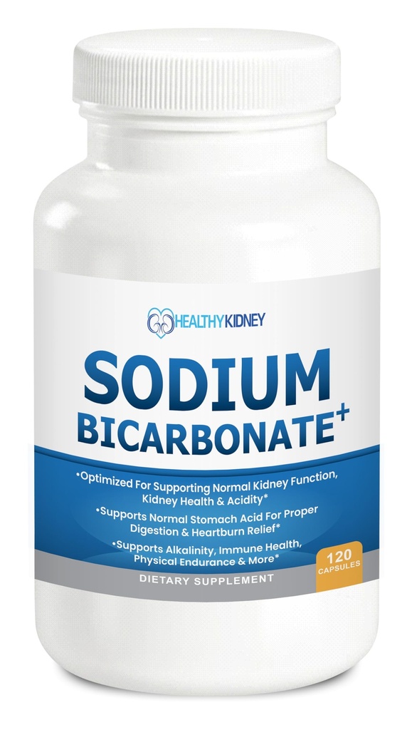 Organisk natriumbikarbonat Alkaline 650 mg kapslar - Förbättrad njursupport, magsyraneutralizer med alkaliserande superfoods, Immune & Sports Performance Aid, Fast-Acting Antacid - 120 Caps