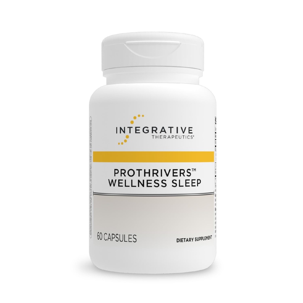 Integrativ terapeutik ProThrivers Wellness Sleep - Sleep Support Supplement för vuxna * - Stöd med Melatonin & Magnesium - Vegan, Gluten-Free & Dairy-Free - 60 kapslar (60 portioner)