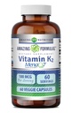 Fantastiska formler Vitamin K2 Menaq7 MK7 Supplement | 100 Mcg | Veggie Capsules | Non-GMO | Gluten Free | Made in USA (1 Pack, 60 Count)