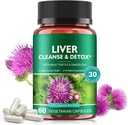 Liver Cleanse & Detox Pills for Liver Health Repair - med mjölk Thistle Extract, Dandelion Root, Ginger, Beetroot Powder & Vitamins - Natural Liver Support, 60 Vegan Capsules