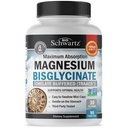 Magnesium Bisglycinate 100% Chelate No-Laxative Effect - Maximal Absorption & Bioavailability, Fullt Reacted & Buffered - Healthy Energy Muscle Bone & Joint Support - Non-GMO Project Verified - 90 ct
