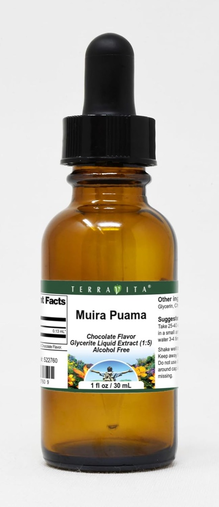 Muira Puama Glycerite Liquid Extract (1:5) - Choklad smaksatt (1 oz, ZIN: 522760)