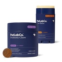 PetLab Co. Paw & Probiotic Bundle: Dog Paw Balm för att stödja torr, spruckna tassar 2.4 Ounces & Dog Probiotics för Gut Health, Seasonal Allergies, Skin & Ear Yeast 30 Count