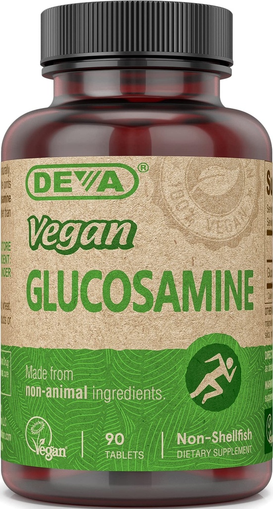 DEVA Vegan Vitamins Glukosamin tabletter, 90-räkna flaska