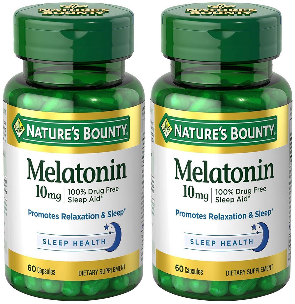 Melatonin 10 mg, 2 flaskor (60 greve)