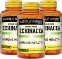 MASON NATURAL Echinacea, Immune System Booster, stöder övergripande hälsa, Herbal Supplement, 60 kapslar (Pack of 3)