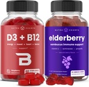 NutraChamps Vitamin B12 Gummies och Elderberry Gummies Bundle