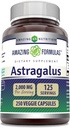 Fantastiska formler Astragalus 2000 mg Per servering kapslar tillskott | Tillverkad av Pure Astragalus Membranaceus Plant Root Extract | Non-GMO | Gluten Free (250 greve)