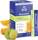 Blueshift Turmeric Citrus Medley - gurkmeja pulver paket för vatten, gurkmeja Curcumin Supplement, ingen sockerdryck Mix för naturlig återhämtningssupport - Citrus smak, pulversticks (10 Pack)