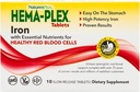 NaturesPlus Hema-Plex Iron - 10 långsam frisättning tabletter - 85 mg järn - Total blodhälsa - med vitamin C & Bioflavonoider - Vegan, Gluten Free - 10 portioner