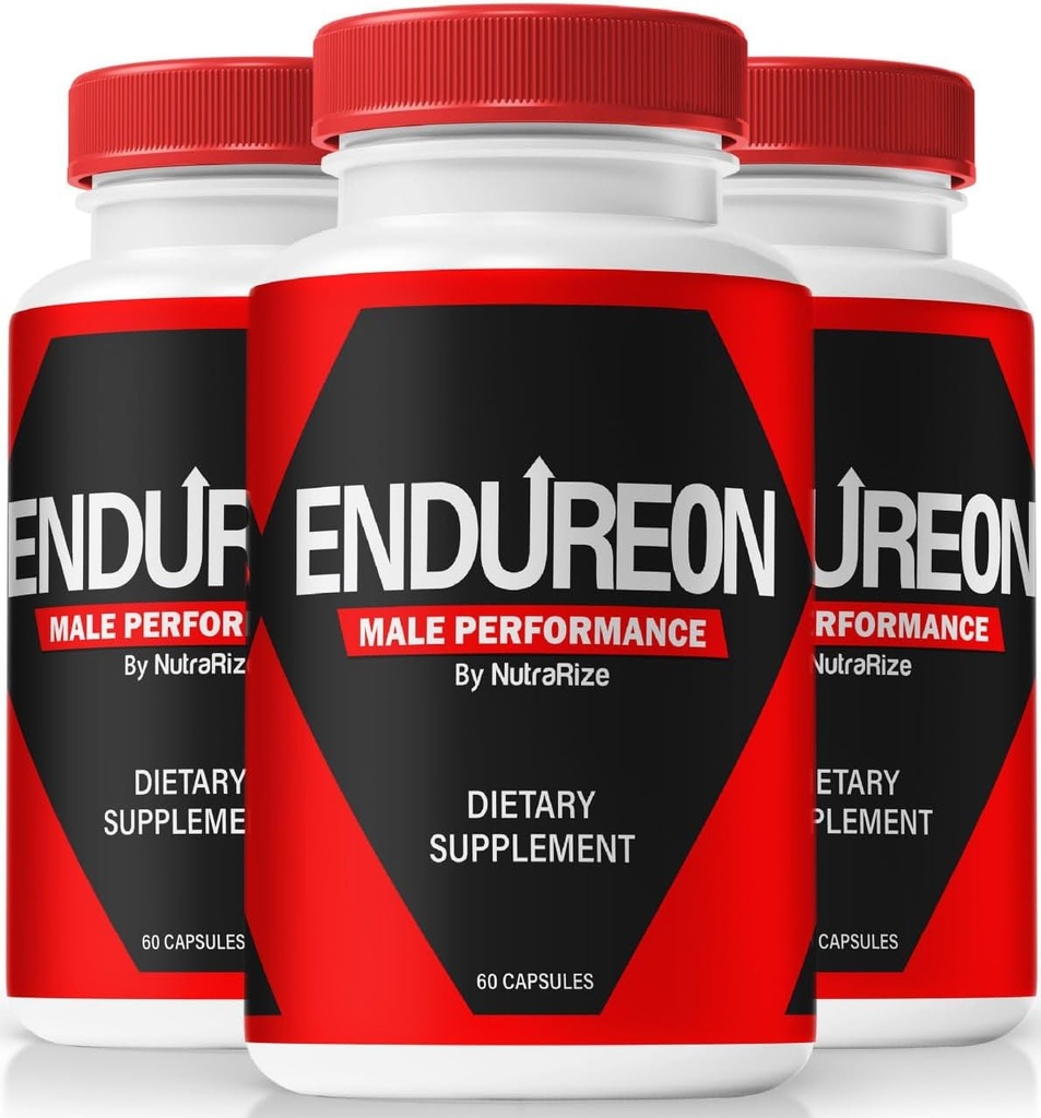 (3 Pack) Endureon Male Performance Pills - Original Mäns Formel med Natural Blend för att stödja prestanda, uthållighet och energi | Easy-to-Swallow Endureon Pro för Män (180 kapslar)