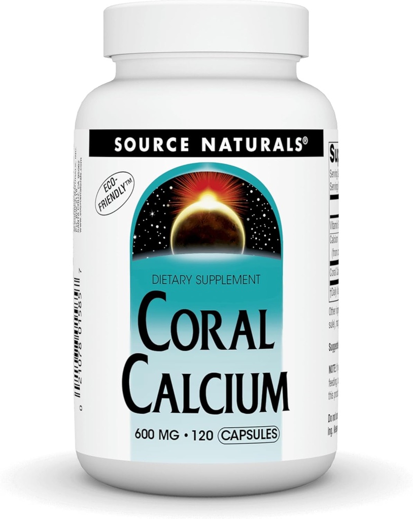 Källa Naturals Coral Calcium - 600mg - 120 kapslar