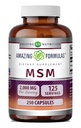 Fantastiska Formler MSM (Methylsulfonylmetan) Supplement | 2000 Mg Per Servering | Capsules | Non-GMO | Gluten Free | Made in USA (1 Pack, 250 Count)