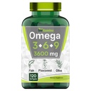 tnvitamins Triple Omega 3| 6| 9: 3600mg x 120 Softgels | Omega Essential Fatty Acids från Fish Oil (EPA & DHA), Flaxseed (ALA & LA), & Olive Oil (OA) | Tillskott för kvinnor & män | Icke-GMO