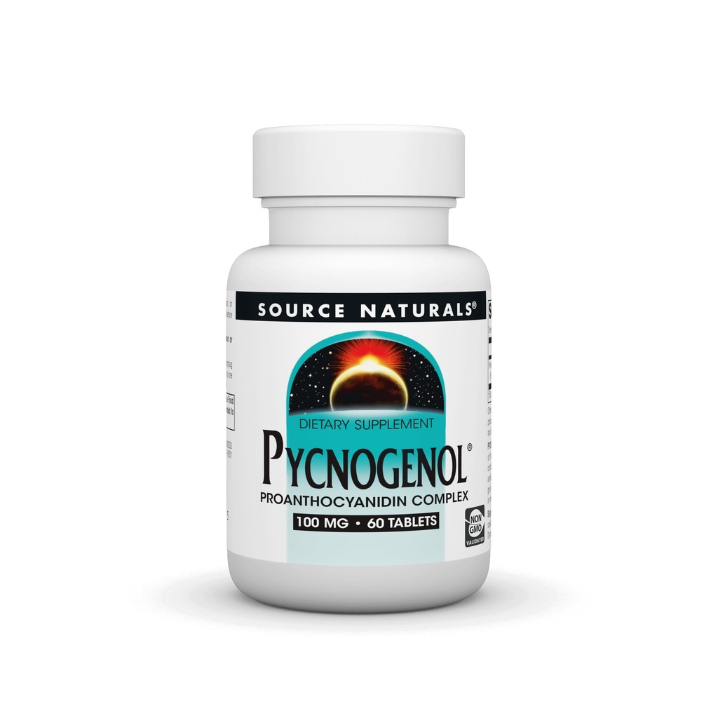 Källa Naturals Pycnogenol 100 mg Proanthocyanidin Complex - 60 tabletter