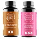 Happy Healthy Hippie Vaginal Probiotika för kvinnor och bli omgiven stressavlastning