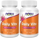NOW Supplements, Daily VitsTM, One Tablet Daily med Lutein & Lycopene, 100 tabletter (Pack of 2)