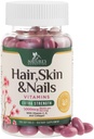 Hår, hud och naglar vitaminer för kvinnor - Biotin 5000mcg för att stödja hårväxt med Argan Oil, Collagen & Hyaluronsyra, Vacker, Starkare hud, hår & naglar Vitamin Supplement - 120 Softgels
