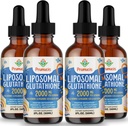 2000MG Liposomal Glutathione Liquid, 98% Absorption, Active Form L-Glutathione Supplement, Vegan Friendly, Powerful Antioxidant Complex för Immune System, Aging Defense, Detox,8 FL.OZ