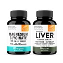 Sandhu Magnesium Glycinate med Quercetin & Liver Support Capsules stöder kvalitetssömn, avkoppling och leverhälsostöd