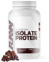 RAW Whey Isolate Protein Powder, Dark Chocolate - 100% Grass-Fed Sports Nutrition Whey Protein Powder för muskeltillväxt och återhämtning - Low-Fat, Low Carb, naturligt smaksatt och sötad - 25 portioner