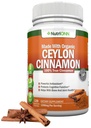 Organisk Ceylon Cinnamon 1200 mg | 120 Vegan kapslar | True Cinnamomum verum från Sri Lanka | Non-GMO, Third-Party Lab Tested, Low Coumarin, GMP Certified