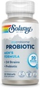 SOLARAY Mycrobiome Probiotic Mäns Formel, Probiotika för Män, Gut Health, Digestion, Immune Function & More, 20 miljarder CFU Mens Probiotic, 24 Strains Plus Prebiotic, 30 portioner, 30 VegCaps