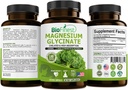 Biofinest Chelated Magnesium Glycinate 200mg Supplement - Healthy Heart Bowel Movement Immune Energy Metabolism Mood Sleep - Tillverkad i USA (120 kapslar)