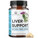 Liver Cleanse & Repair Formel - Herbal Liver Support Supplement med mjölk Thistle Dandelion Root Turmeric, Artichoke Extract för Liver Health - 60 Count