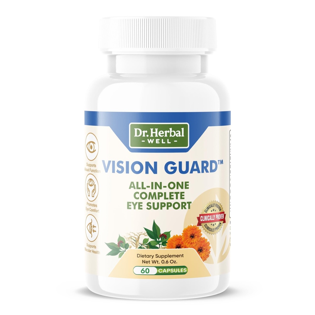 Vision Guard – Allt i ett komplett ögonstöd, 60 kapslar