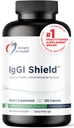 Designs for Health IgGI Shield - Gut Health & Immune Support Powder med Dairy-Free ImmunoLin Immunoglobulin och NAG - Hjälp Bind & Ta bort gifter och befästa tarmbarriären (120 kapslar)