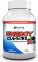 Absolut näring Wildberry smaksatta energi Gummies - Koffein Gummies för vuxna, B12 Gummies, Pre Workout Energy Chews för kvinnor och män, energi vitaminer, Metabolism Support för trötthet Focus