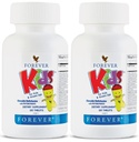 Forever Living - Kids Chewable Multivitamin - Grape smak för hälsosam tillväxt och utveckling - Inga konstgjorda smaker - 120 tabletter