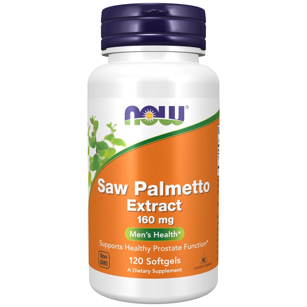 Nu livsmedelstillskott, Saw Palmetto Extract (Serenoa repens) 160 mg, Mäns hälsa *, 120 Softgels
