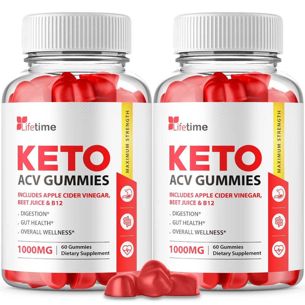 (2 Pack) Livstid Keto Plus ACV Gummies - Officiell Formel, Vegan, Icke GMO - Livstid Keto acc Gummies, Livstid Keto Gummies med Apple Cider Vinegar, Vitamin B12, Pomegranatjuice (120 Gummies)