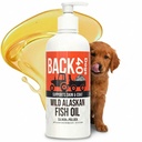 BACK 40 Dogs Wild Alaskan Fish Oil för hundar, hud och päls tillskott för hundar och katter, Omega-3-Rich Salmon och Pollock Oil, EPA & DHA Dog Salmon Oil för hjärna, hjärta och gemensamma 16 fl oz (473 ml)