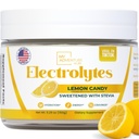 Zero Sugar - Lemon Candy Electrolytes Powder - Uppfriskande Hydration - Koffeinfri energi med alla naturliga ingredienser - Vegan, Keto & Paleo - Sugar Free Electrolytes Powder Drink Mix - 37 portioner