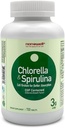 NANOWELL Chlorella & Spirulina 720 tabletter - Chlorella, Spirulina, antioxidanter, vitaminer, rika i proteiner, bruten cellvägg (720 greve)
