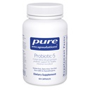 Rena inkapslingar Probiotic-5 | Dairy och Soy Free Probiotic Blend för att stödja immun och gastrointestinal hälsa | 60 kapslar