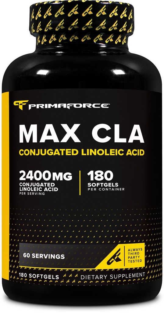 Primaforce CLA 2400 mg per servering (180 softgels) - Max CLA - för män och kvinnor, icke-stimulerande, GMO Free & Gluten Free