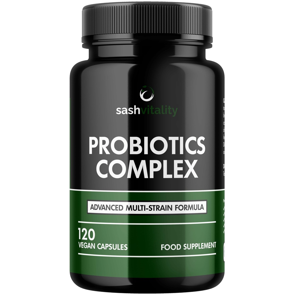Probiotika & Prebiotika | 435 miljarder CFU | Biokulturer Komplex | 120 vegetariska kapslar för kvinnor och män - Lactobacillus Acidophilus, Bifidobacterium, Rhamnosus & Reuteri - Avancerad Multi-Strain