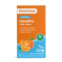 FemiClear HerpPro Drink Mix, med L-Lysine 3000mg, Zink, Vitamins A & C, Ashwagandha, Immunity & Stress Supplement för kvinnor och män, 20 Stick Packets