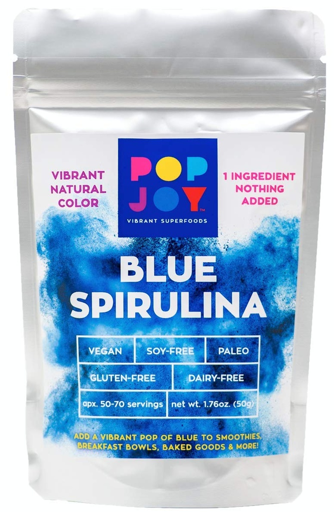 100% blå SPIRULINA pulver av POPJOY - Vibrerande Superfoods