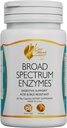 Cocó March N.M.D Broad Spectrum Enzymes- 18 Enzymer för Gluten-Lactose-Digestive Support -Adult & Children Acid and Bile Resistant - Dairy Free, Vegan, 460 mg Proprietary Blend, 60 Capsules
