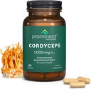 Prominent Nutrition Cordyceps Supplement - främjar Vitalitet - 1000 mg, 60 greve
