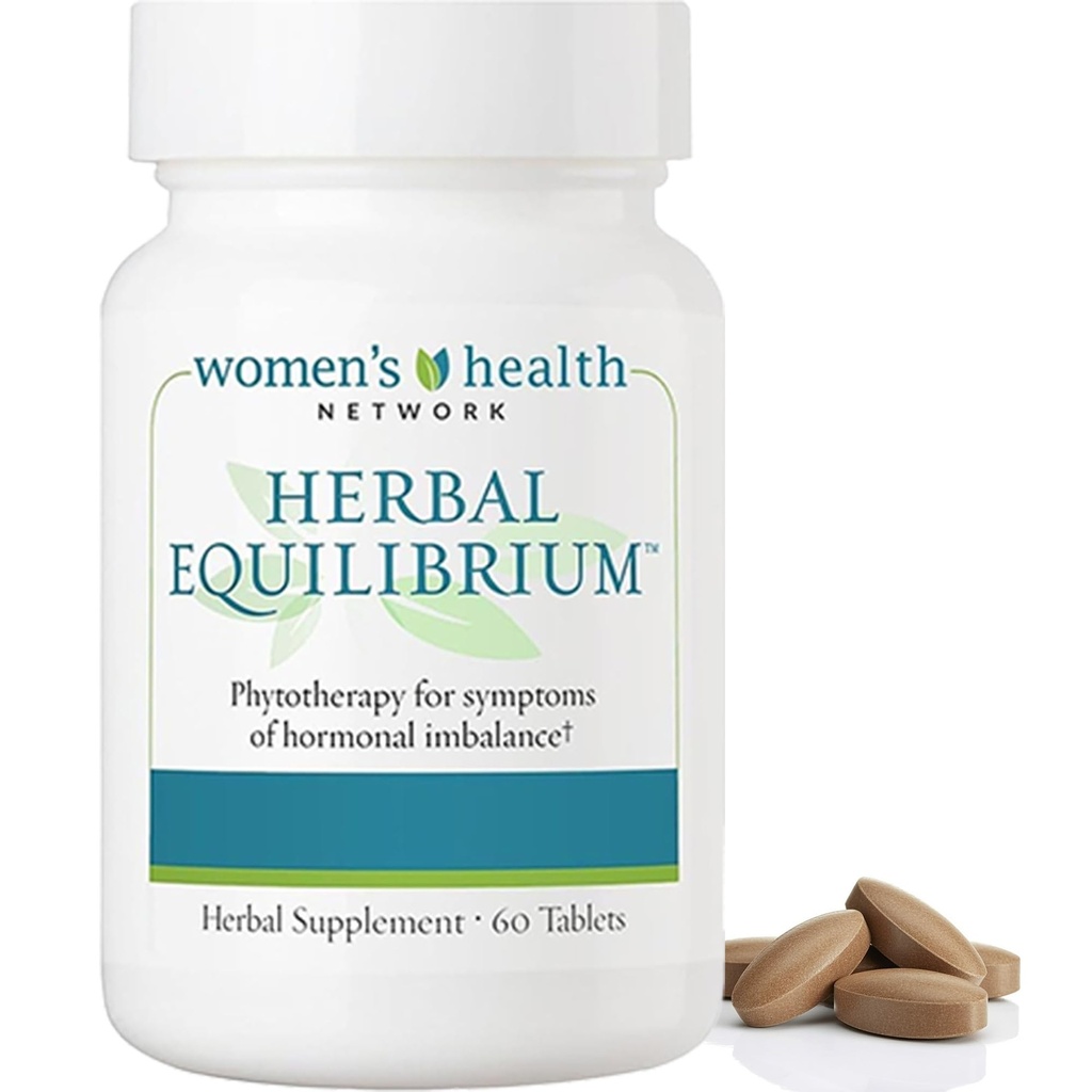 Herbal EquilibriumTM - Naturlig, Full-Spectrum Relief för Peri/Menopause Symptom med 7 beprövade växtbaserade extrakt (30 dagars leverans)