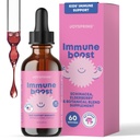 JoySpring Immune Drops - Kids Immune Support Liquid Supplement (2 fl oz) - Echinacea, Elderberry, Oregon Grape Root, Orange Peel, vitamin A, B6, C - Naturligt stödsystem för barn och vuxna