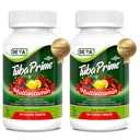 DEVA Tuba Prime Vegan Multivitamin High-Potency Vitamin och Mineral Dietary Supplement Antioxidanter, Frukt och Vegetable Blend, Super Mushrooms, Probiotika, Prebiotika, Frön, Herber - 90 Tabs, 2-Pack