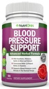 Blodtrycksstödstillägg - 13 örter och vitaminer - med Hawthorn, Hibiscus, Garlic & Olive Leaf Extract - Naturligt tillskott för kvinnor och män - Hög styrka kapslar - Non-GMO - 90 Day Supply